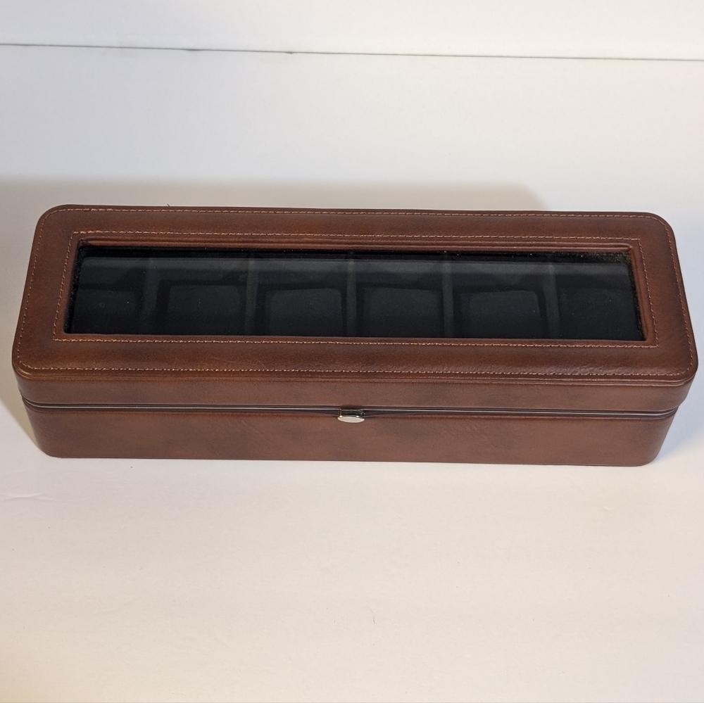 Watch Display Case For Men,Leather Watch Organizer Box,Watch Travel Organizer